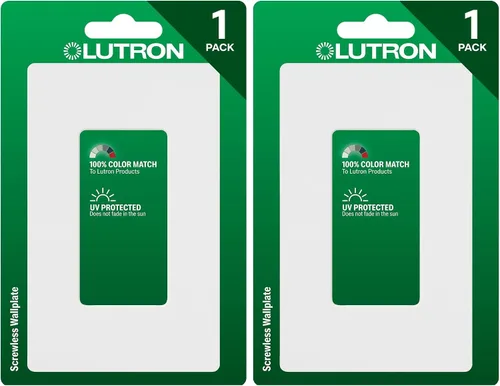 Vista 25 de Lutron Claro - Placa de pared de 1 banda (paquete de 6) CW-1-AL-6 almendra
