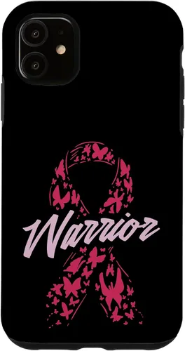 Vista 8 de Breast Cancer Awareness Pink Ribbon Warrior Gift Case for iPhone 17