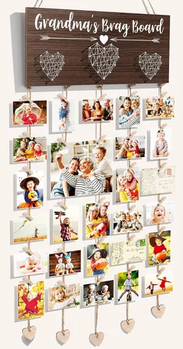 Vista 3 de Marco de Fotos "Tablero de Presumir de la Bisabuela" Navidad Regalos para Bisabuela Marco de Fotos, Regalos de Cumpleaños para Bisabuela