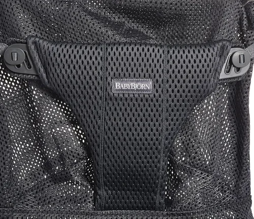 Vista 8 de BabyBjörn Asiento de tela para hamaca - Antracita, Malla, Antracita, 1 unidad (paquete de 1)