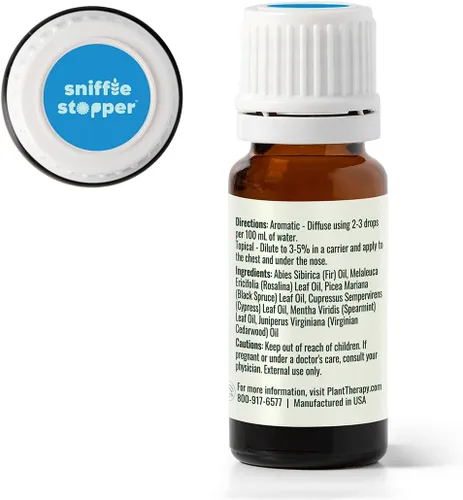 Vista 9 de KidSafe mezcla de aceites esenciales sin diluir para tratar el resfrío, de grado terapéutico, Transparente