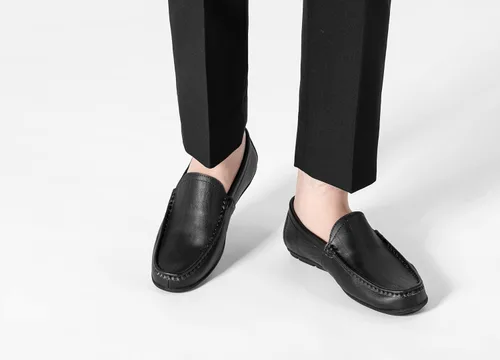 Vista 8 de Go Tour Mocasines casuales de cuero para hombre