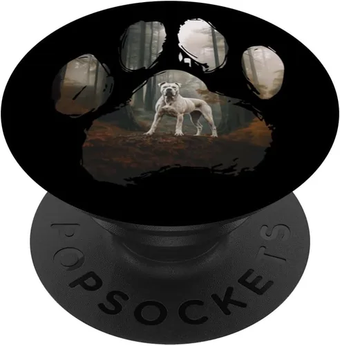 Vista 6 de Dogo Argentino Mountain Paw Design Dog Mom Dad PopSockets MagSafe PopGrip for iPhone