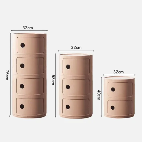 Vista 3 de Mesita de noche portátil para dormitorio, sofá moderno, mesa auxiliar para sala de estar, mesa auxiliar de plástico, para espacios pequeños