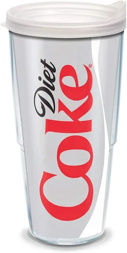Vista 14 de Tervis Plástico, Coca-Cola - Vaso Diet Coke con Wrap y Tapa Esmerilada 16oz, Transparente