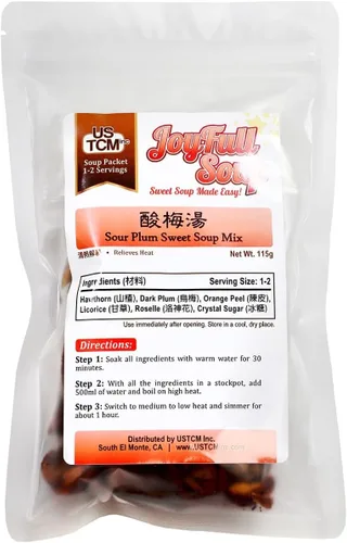 Vista 2 de USTCM JoyFull Soup Sour Plum Sweet Soup Mezcla de sopa dulce hecha fácil! 1-2 porciones 4.06 oz