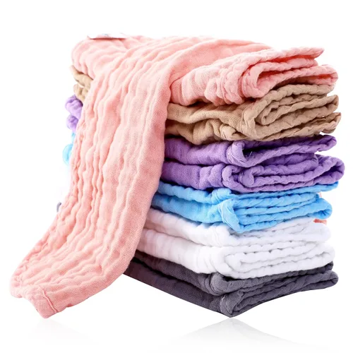 Vista 43 de Cute Castle Paquete de 24 paños de muselina para bebé, 100% algodón, ultra absorbentes, grandes, 20 x 10 pulgadas, trapos de leche súper Aguamarina