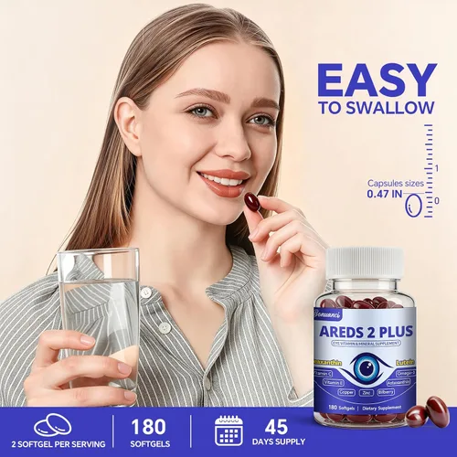 Vista 7 de AREDS 2 Plus - Suplementos de vitamina para los ojos, luteína y zeaxantina
