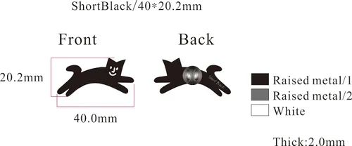 Vista 31 de FCFD Black Cat Enamel Pins Best Cat Brooch and Lapel pins for men and women Black Cat Pins