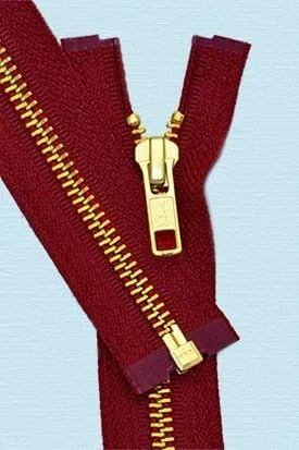 Vista 2 de 16" Peso Medio chamarra cierre YKK # 5 ~ Separar ~ 520 Cameo Rojo Latón (1/Pack)
