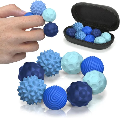 Vista 16 de Juguetes de Bolas Magnéticas Fidget, 8 Piezas Juguetes Sensoriales de Silicona para Alivio del Estrés para Adultos y Adolescentes con Autismo, TDAH