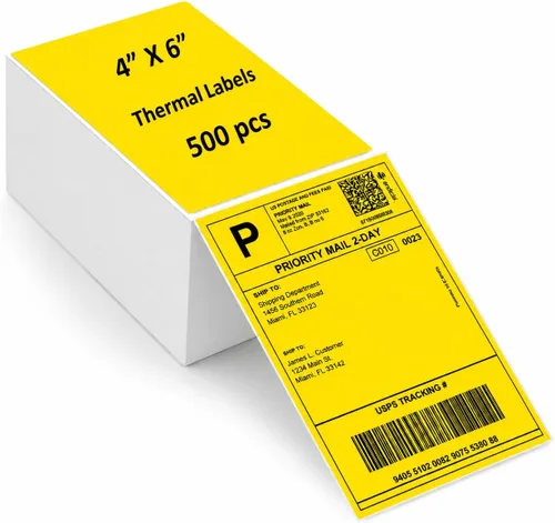Vista 17 de Papel de etiquetas de 4 x 6, etiquetas de envío térmico directo