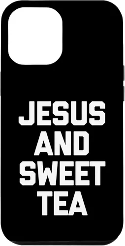 Vista 6 de iPhone 14 Jesus & Sweet Tea - Divertida funda de Jesús religioso cristiano católico