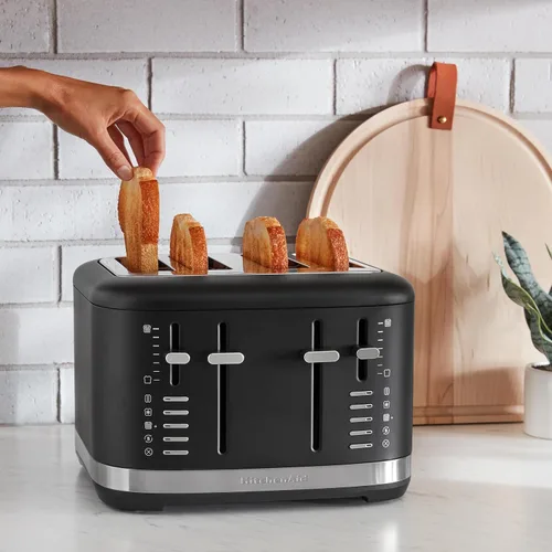 Vista 3 de Tostadora KitchenAid de 4 rebanadas, KMT4109BM, Negro Mate
