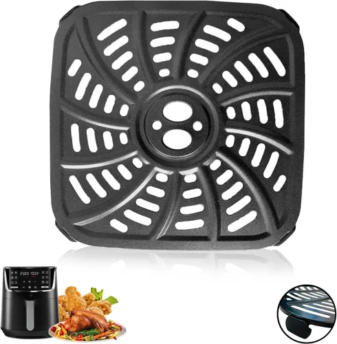Vista 9 de ALJ Bandeja de repuesto para freidora de aire Chefman 3.7QT/3.6QT/3.5QT, revestimiento antiadherente de doble capa mejorado, sartén para freidora