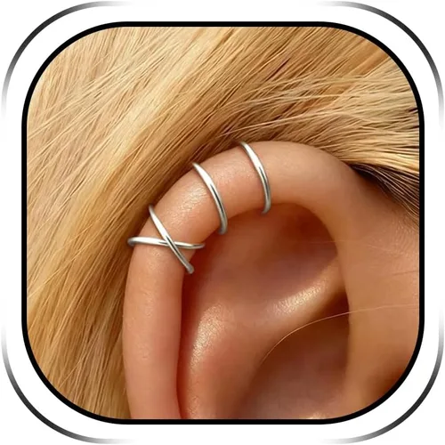 Vista 11 de Ear Cuffs Non Piercing Ear Cuff Earrings for Teen Girl Gifts Trendy Stuff