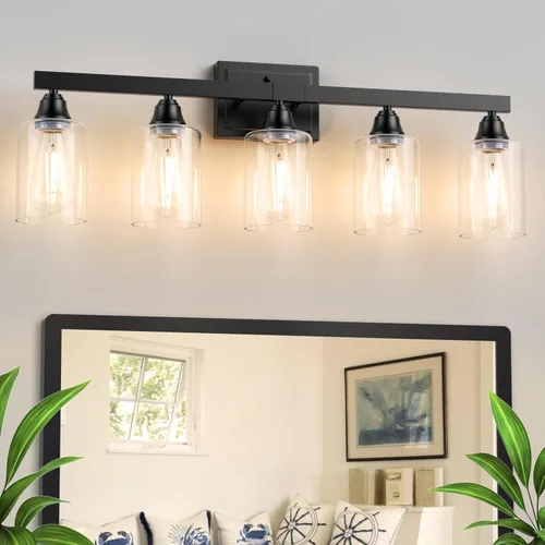 Vista 7 de VOLISUN Accesorios de iluminación de baño de níquel cepillado, 3 luces de cambiador de baño sobre espejo, luces de cambiador modernas para baños