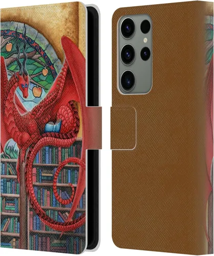 Vista 394 de Head Case Designs Officially Licensed Carla Morrow Galactic Entrancement Dragons Leather Wallet Case Compatible with Samsung Galaxy A07 4G