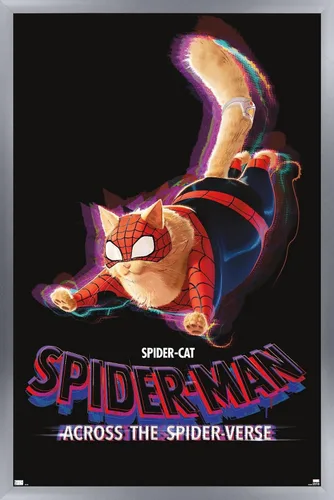 Vista 9 de Marvel Spider-Man: Across The Spider-Verse - Póster de pared de una hoja de Spider-Cat, 22.4 pulgadas de largo x 14.7 pulgadas de ancho, versión