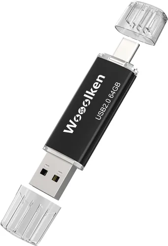 Vista 14 de Unidad flash USB C de 8 GB, paquete de 10 unidades flash Wooolken tipo C + USB 2.0 Thumb Drive OTG Memory Stick compatible con iPhone 16/15