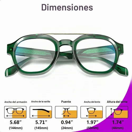 Vista 7 de VISOONE Fashion Round Blue Light Blocking Glasses for Women Man SANFORD Clear Lenses Non Prescription Design Nerd Stylish Frame Computer Eyeglasses