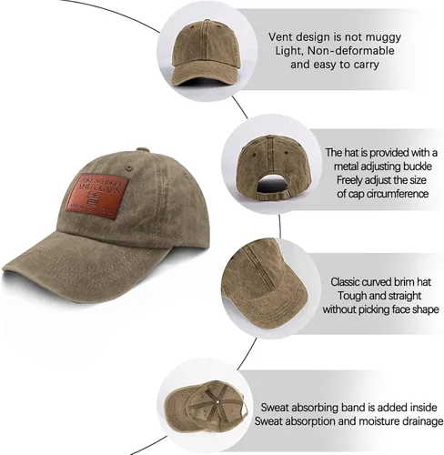 Vista 176 de Philysonic Funny Hat I Like Whisky and Cigars and Maybe 3 People Sombreros para Hombres Gorras de Béisbol Gorras Ajustables