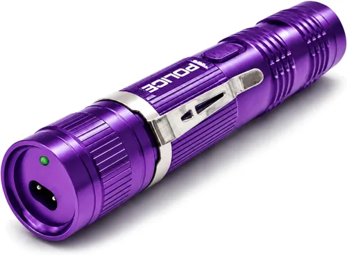 Vista 4 de Police Stun Gun Burn Pepper Spray Combo de defensa personal - M12 Morado