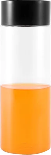 Vista 5 de 18 botellas sensoriales vacías a granel de 14 onzas, botellas de jugo de plástico con tapas, recipientes transparentes reutilizables para bebidas