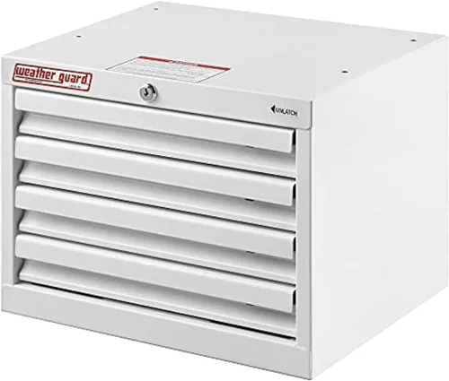 Vista 6 de Weather Guard 9914302 Armario alto con 4 cajones, color blanco