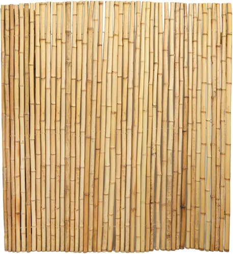 Vista 9 de Rollo de valla de bambú natural de 4 pies x 6 pies, valla de privacidad exterior de bambú, paneles de pantalla de privacidad natural para jardín, al