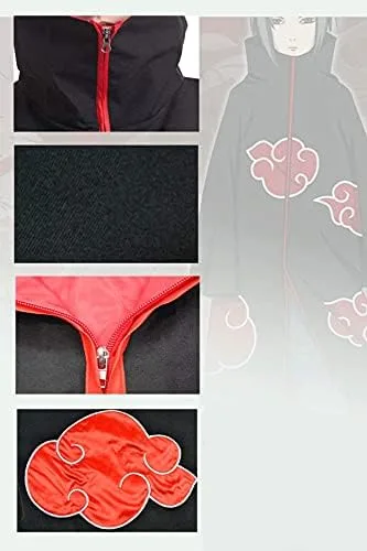 Vista 7 de Uniforme unisex de 3 piezas, capa con anillo de máscara, disfraz de Halloween y cosplay