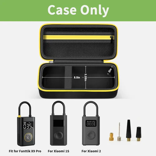 Vista 2 de Estuche Compatible con Inflador de Neumáticos Portátil Fanttik X9 Pro para Motocicleta, También para Compresor de Aire Eléctrico Xiaomi 2/ 1S, Bomba
