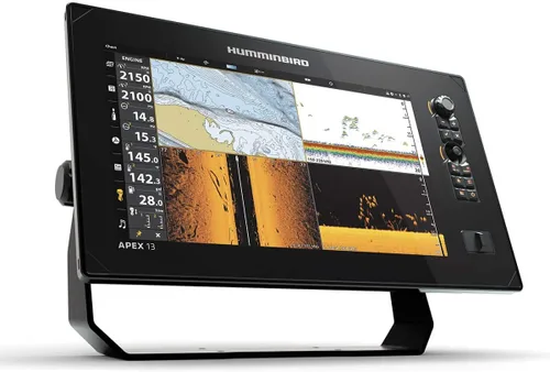 Vista 5 de Humminbird APEX CHARTPLOTTER GPS Fish Finder with Transducer, MEGA Side Imaging+ & HD Touchscreen Display