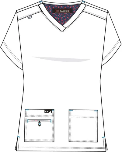 Vista 4 de KOI Basics 373 Becca - camisa médica para mujer