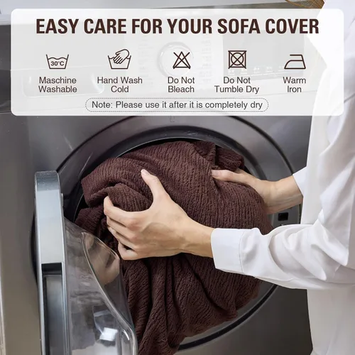 Vista 7 de Fundas de Cojines para Sofá Fundas para Sofás Seccionales Elásticas Lavables Suaves Fundas de Cojines de Asiento Protector de Muebles Fundas