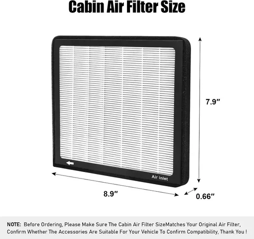 Vista 2 de CF10709, Filtro de aire de cabina con partícula de carbón activado para Hyundai, 2012-2017 Accent, 2010-2016 Genesis Coupe, 2005-2015 Tucson