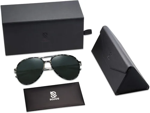 Vista 6 de SOJOS Classic Polarized Ultra Lightweight Flexible Men Women Sunglasses JOURNEY SJ2065
