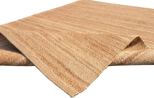 Vista 6 de Antep Rugs Alfombra de fibra de yute tejida a mano natural para interiores 8x10 (Natural, 7'10" x 10')