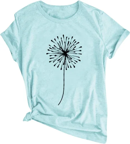 Vista 4 de Camisas para mujer, estilo casual, con estampado de girasol, sin mangas, para verano, para vacaciones