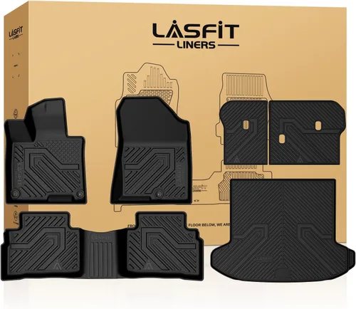 Vista 51 de LASFIT Alfombrillas de carga y respaldo de automóvil, aptas para todo tipo de clima, elastómero termoplástico de ajuste personalizado, fácil