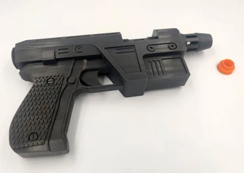 Vista 6 de GLIE-44 Poe Dameron Blaster Pistola Cosplay Prop hecho a mano