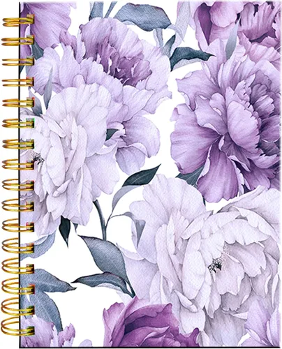 Vista 9 de Cuaderno de espiral iampanda, encuadernación fuerte de doble alambre con papel premium para mujeres, 60 hojas A5, cuaderno/diario rayado