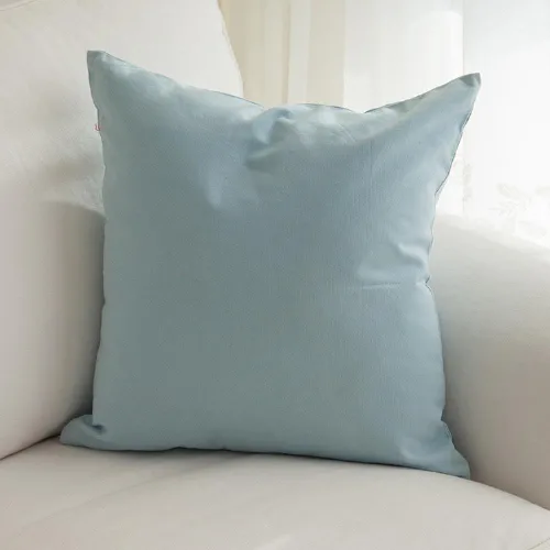 Vista 15 de Lujosa funda de almohada de algodón egipcio, 2 piezas, patrón sólido, 400 hilos (12 x 12 pulgadas, beige)