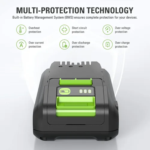 Vista 2 de Batería Greenworks de 24V y 2.0Ah (Batería original de Greenworks / Más de 125 herramientas compatibles)