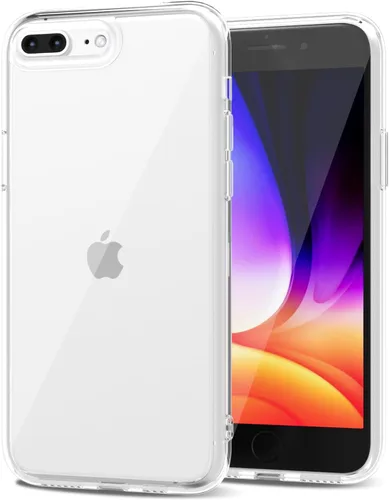 Vista 15 de LoeoeL para iPhone 8 Plus/ 7 Plus Funda Transparente, Funda Híbrida de Teléfono [Plástico Duro y Parachoques de Silicona Suave] Cubierta Protectora