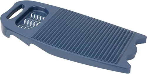 Vista 6 de Tabla de lavado de plástico, tabla de lavar el hogar, herramienta de limpieza manual de ropa para el hogar, dormitorio escolar (azul oscuro)