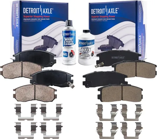 Vista 25 de Detroit Axle - Pastillas de Freno Traseras de Cerámica Izquierda Reemplazo de Pinza para Silverado Sierra Suburban 1500 Tahoe Yukon Escalade ESV EXT