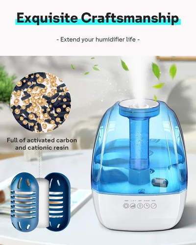 Vista 6 de Leemone - Cartucho de desmineralización compatible con humidificadores ultrasónicos HoMedics, paquete de 20 reemplazos de filtro de humidificador