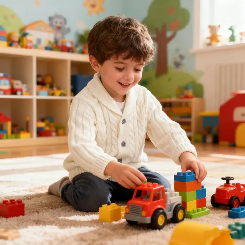 Vista 2 de Feidoog - Chamarra de punto con botones para bebés, suéter de ganchillo con cuello en V, suéter de punto para niños pequeños, patrón de punto