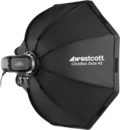 Vista 5 de Westcott FJ400-SE - Kit de 2 luces estroboscópicas AC Studio de 400 W